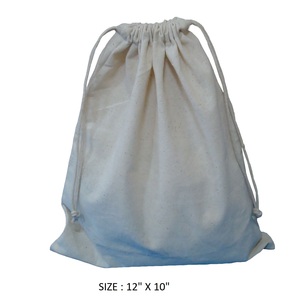 Best Selling Promotional Bag 150 Gsm Natural Cotton Drawstring <b>Shoe</b> Dust Bag OffWhite Natural Color Gada Fabric Pouc Bag - Product Image 1