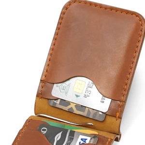 High Quality <b>Cheap</b> Slim Man's <b>Wallets</b> Leather <b>Men</b> Purse Short Classic Brown Business PU Leather <b>Wallet</b> As Gift - Product Image 2