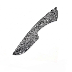 Cuchillo EDC de Acero de Damasco Hecho a Mano para Caza y Bushcraft, Hoja en Bruto para Fabricación de Cuchillos DIY, Componente Directo de Fábrica para Fabricantes - Product Image 6