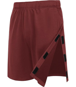 Shorts en jean taille haute pour femme, style décontracté, fendus, couleurs unies, en tissu éponge brodé, anti-plis, 100 % coton - Product Image 1