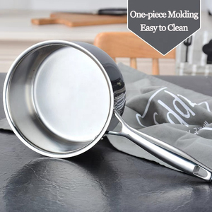 Stylish Stainless Sauce <b>Pan</b> With Durable Finish For Long Lasting Kitchen Cooking Performance - Product Image 3