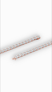 Bracelet tennis élancé et épuré à quatre griffes avec diamants de laboratoire ronds, 10 carats, Or 10K, Bijoux de luxe, Fournisseur en gros - Product Image 2