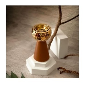 Quemador de Incienso de Lujo Ecológico con Base de Mármol, Malla Perforada de Acero Cepillado, Aromático - Product Image 5