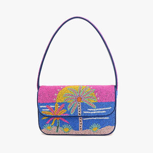 Sacs à main de soirée perlés faits à la main pour femmes indiennes, style bohème, sacs messager, sacs de shopping, sacs perlés pour fêtes, vente en gros de perles - Product Image 1