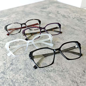 Monturas de Gafas Transparentes de Acetato, Montura Completa, Forma de Ojo de Gato, para Uso Diario en Adultos - Product Image 6