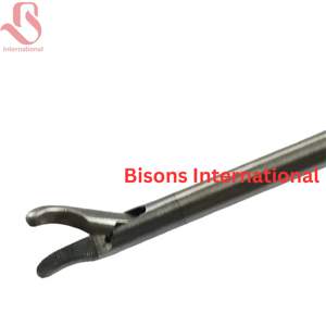 Portaagujas Laparoscópico Manual de Acero Inoxidable BISONS, Instrumento Quirúrgico Reutilizable - Product Image 4