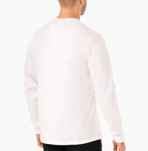 เสื้อเชิ้ตแขนยาวผู้ชายคุณภาพสูง ผ้าฝ้าย แบบเรียบ ปรับแต่งได้ คอโอ - Product Image 4