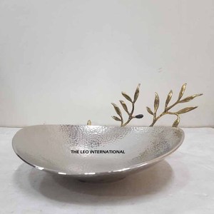 Bol à chocolat de décoration d'intérieur au design fantastique, qualité supérieure, aluminium plaqué or, bol de qualité alimentaire - Product Image 1