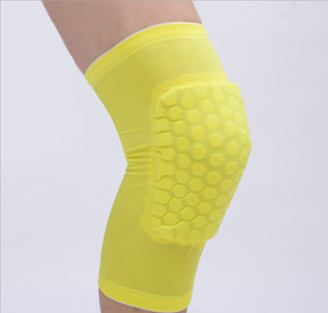 Genouillères unisexes en nid d'abeille, protection anti-collision, à enfiler, pour le sport, le volley-ball, toutes saisons, blanc, spandex - Product Image 4