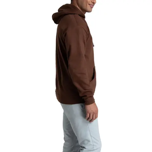 Sweat-shirts décontractés pour hommes, fabriqués en usine OEM, surdimensionnés, avec logo personnalisé imprimé en relief. - Product Image 6