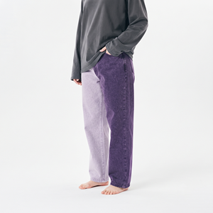 Women’s Oversized Two Tone <b>Split</b> Color Acid Wash Loose Fit Jogger Pants Casual Track Sweatpants Streetwear <b>Trousers</b> - Product Image 6
