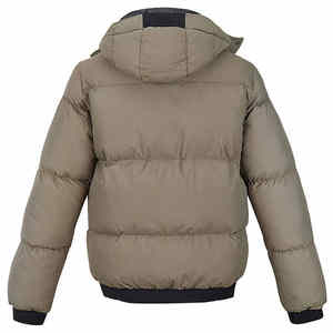 Blouson matelassé imperméable tendance haut de gamme avec fermeture éclair, personnalisé, chaud pour l'hiver, style urbain, délavé, unisexe, à col montant et à capuche - Product Image 6