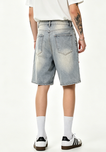 Women's Denim Shorts <b>High</b> <b>Waist</b> Ripped Distressed Summer Cotton Jeans Shorts Frayed Raw Hem Casual Vintage <b>Hot</b> <b>Pants</b> Wholesale - Product Image 5