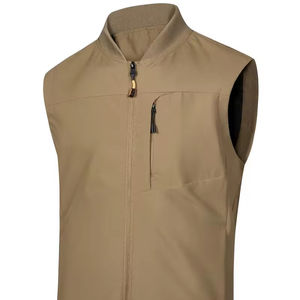 Nuevo Chaleco Acolchado sin Mangas con Cierre y Diseño Hip Hop para Hombre, Chaleco con Logotipo Personalizado, Chaleco Acolchado Ligero sin Mangas - Product Image 1