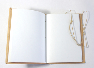 Carnets promotionnels à couverture souple en toile, faits à la main, en papier de coton recyclé, avec motif d'oiseau imprimé à l'écran, journal intime - Product Image 3