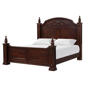 Cama Queen Post Lyndon QB G09400A, Modelo de Madera de Cerezo, Elegante Cama de Madera Tamaño Queen - Product Image 5