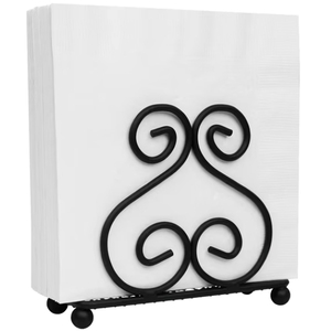 Porta Servilletas Creativo de Metal Negro, Dispensador de Papel Tisú de Hierro Forjado, Soporte con Forma de Nota Musical (Clave de Sol) para Mesa de Restaurante - Product Image 3