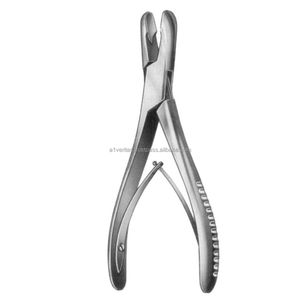 Straight & Curved A-1 VERITAS Luer Bone Rongeur Forcep Stainless Steel High Quality Bone Surgery Instrument | needle holder - Product Image 1