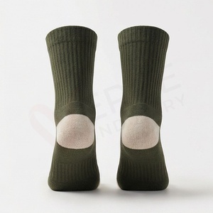 Chaussettes pour hommes, couleur unie, tricotées, respirantes, 5 doigts, coton, élasthanne, pour un usage quotidien au printemps - Product Image 2