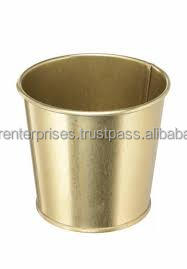 Grands jardinières et petits pots de fleurs antiques en laiton métallique: jardinières de jardin personnalisées pour décorations intérieures et extérieures - Product Image 4