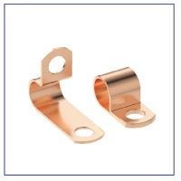 Collier de serrage en laiton à un trou pour câble, support de tube, fixation en P pour gestion des fils électriques, fixation murale