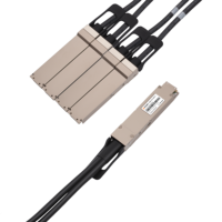 Câble de dérivation DAC passif 800G OSFP Finned Top vers 4x200G OSFP pour Switch vers Serveur NIC Rack InfiniBand NDR