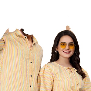 Presenting Couple <b>Mens</b> <b>Shirt</b> & Female Tunic Combo for Festival Season - Product Image 1