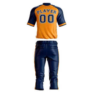 Uniforme de Béisbol Transpirable de Último Diseño y Estilo Nuevo, Calidad Premium, Color Sólido, 100% Poliéster, Personalizable para Venta en Línea - Product Image 3