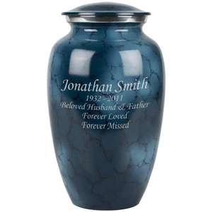 Urnas Funerarias Personalizadas para Seres Queridos, Regalo para Ceremonia Funeraria, Urnas de Cremación Azules, Precio de Fábrica - Product Image 1