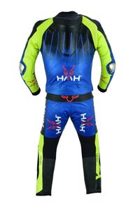 ชุดหนังมอเตอร์ไซค์แข่งแบบกันลม ขนาดใหญ่พิเศษ พร้อมโลโก้แบรนด์สั่งทำ 2 ชิ้น ผ่านการรับรองมาตรฐาน CE หนังแท้ - Product Image 4