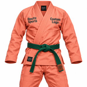 Traje de Entrenamiento de Jiu Jitsu Academy con Logotipo Personalizado en el Pecho, Chaqueta Unisex de Artes Marciales y Pantalones de Práctica de Pierna Recta, Venta al Por Mayor OEM - Product Image 2