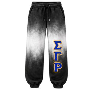 Conjunto Deportivo Casual para Mujer, Marca Sigma Gamma Rho, Tie Dye, Color Negro y Blanco, Sudadera con Letras Griegas Personalizadas, Pantalones Deportivos - Product Image 3