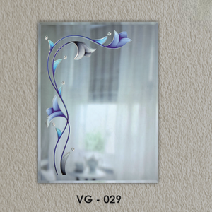 Décoration murale sans cadre au design floral contemporain avec rainures en V VG-029 - Product Image 6