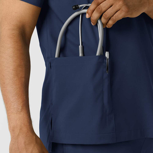 Fashion Hospital Uniform Nurse Beauty Dental Salon Work <b>Clothes</b> Custom Logo Stretch Medical <b>Scrubs</b> Set For Men And Women - Product Image 4