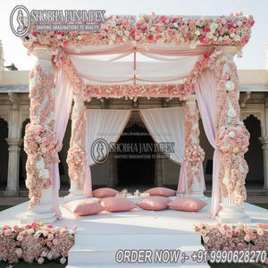 Mandap de mariage en tissu plastique renforcé de fibres durable pour l'intérieur - Product Image 5