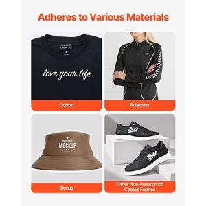 Rouleau de vinyle de transfert de chaleur blanc brillant 12x70 pieds Easy Cut Weed Forte adhérence Compatible Divers matériaux pour T-shirts Vêtements - Product Image 5