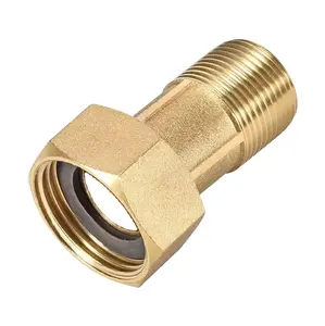 Raccords de tuyauterie Matériau en laiton de qualité supérieure Raccord de couplage de compteur d'eau pour une connexion serrée et sécurisée - Product Image 1