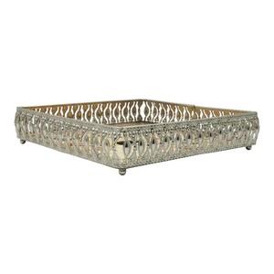 Bandeja Decorativa Cuadrada de Metal con Diseño de Caballos, Último Estilo, Bandejas de Plata Alemana para Decoración del Hogar - Product Image 4