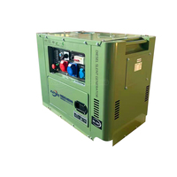 Groupes électrogènes diesel portables silencieux 5KVA 6KVA 8KVA 10KVA avec certification CE EPA, puissance 12/15KW, station d'alimentation électrique