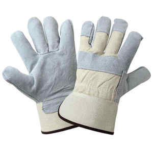 Gants de travail professionnels en cuir de vachette, résistants à la chaleur, pour charpentiers, usage festif, vente en gros OEM - Product Image 3