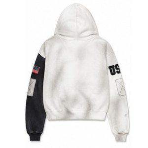 เสื้อฮู้ดซิป Valley Dreams สำหรับผู้ชาย ทรงโอเวอร์ไซส์ ผ้าฝ้ายถัก 100% สวมใส่สบายในฤดูหนาว พร้อมลายธงชาติสหรัฐอเมริกา - Product Image 3