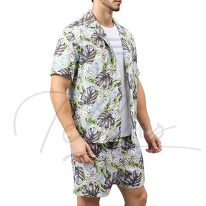Conjuntos de Camisas Hawaianas de Alta Calidad, Nueva Moda, Casuales para Hombre, Estampadas, de Manga Corta, Camisas y Pantalones Cortos Hawaianos de Verano para Hombre - Product Image 3