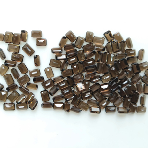 ควอตซ์สโมคกี้ธรรมชาติ 6x4 มม. รูปทรงแปดเหลี่ยม คุณภาพดีที่สุด พลอยเม็ดเดี่ยวสำหรับทำเครื่องประดับ - Product Image 2