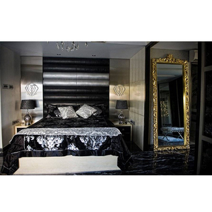 Marmol Gorgeous, Mármol Negro Dorado Natural, Losa Grande Pulida, Azulejos Modernos Personalizados para Escaleras - Product Image 6