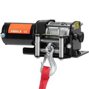 Verricello Elettrico da 4000 libbre con Cavo in Acciaio a 7 Fili da 3/16 x 39 piedi 12V DC e Rullo Guidacavo per ATV/UTV, Capacità di Carico 12000 libbre - Product Image 1