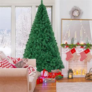 Albero di Natale Verde di Lusso Grande 2,4 Metri, Materiale PET Premium, Pre-Illuminato con Ornamenti in Metallo, Pino Realistico di Lusso per Esterni - Product Image 3