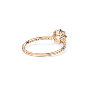แหวนเพชรเดี่ยว REYES ดีไซน์ดั้งเดิม ทองคำแท้ 14K เพชร HPHT CVD ผลิตในห้องปฏิบัติการ ของขวัญวันครบรอบแต่งงานสุดหรู เครื่องประดับชั้นดี - Product Image 6