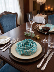 Servilletas de Mesa Hechas a Mano con Estampado Artesanal, 100% Algodón Premium, Estilo Americano, Ecológicas, 80x120cm, Suministro al por Mayor para Cocina - Product Image 2