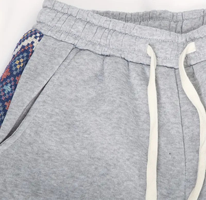 Ensemble 2 pièces pour homme, survêtement vintage en molleton bouclette surdimensionné, imprimé sérigraphié, coupe évasée, délavé à l'acide, 100% coton - Product Image 6