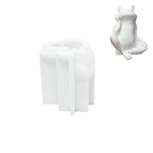 Frog Creative Cute Simulation Aromatherapy Candle Micro Landscape Decoration Epoxy Candle <b>Silicone</b> <b>Mold</b> - Product Image 5